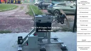 WF-EN-55 UAV engine test bench test footage.