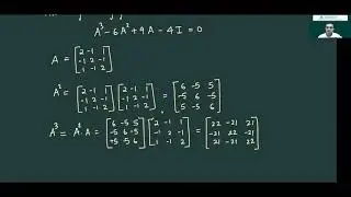 LINEAR ALGEBRA M 23 Cayley Hamilton Theorem and Diagonalization of Matrix
