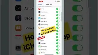 How to Stop iCloud backup in iPhone 13 Pro Max || part 166 || #shortvideo #iphone #ytshorts #tech