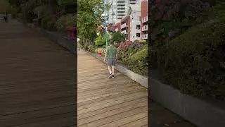 A riverside boardwalk of 1.3 kms is a huge blessing New Westminster BC Canada