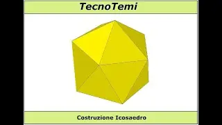 Sviluppo e costruzione di un Icosaedro con il compasso - How to make an Icosahedron