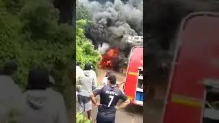 In a Major Fire accident at Varca on Sunday afternoon the store house of Tennyson Decorators