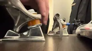 Independent 169 forged titanium trucks flat baseplate test