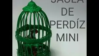 COMO HACER UNA JAULA DE PERDIZ PARA EL BELEN - PARTRIDGE CAGE