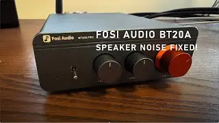 Fosi Audio BT20A Pro  + 36v PSU - Speaker Ground Loop Hum Noise Fix and Music Sound Test  HD 1080p