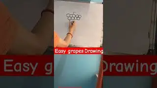 easy grapes drawing from 5 #ytshortsindia