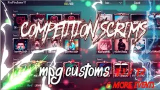 COMPETITIVE CUSTOMS T3 || PUBG MOBILE || ft. MPG eSports || Erangle || live
