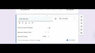 Adding File Uploads to a google form