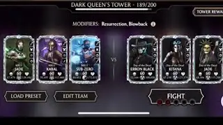Mortal Kombat Mobile // Fatal Dark Queen Tower // battle 189