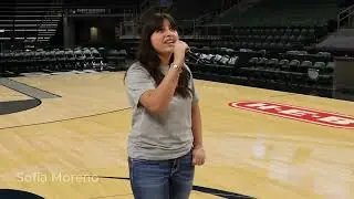 Sofia National Anthem Rehearsal Austin Spurs 2025