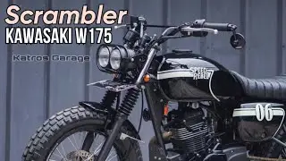 Kawasaki W175 Custom &ldquo;Scrambler&rdquo; by Katros Garage