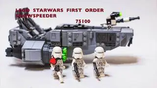 LEGO star wars 75100:first order Snowspeeder Stop Motion Build