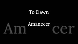 Spanish Verb Mastery: How to Say 'To Dawn' Easily! #shorts