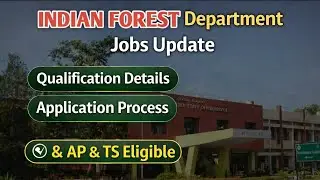 INDIAN FOREST లో  Officer ఉద్యోగాలు | Exam లేదు Only Interview | AP AND TG CAN APPLY | By Ganesh