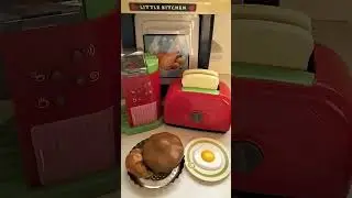 breakfast set toys# cute toaster #cute coffee maker #toys #asmr #shortsvideo