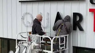 T&T Granite Channel Letters with Lighting Installation