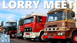 Old lorries meet at the Midway Truckstop | Fodens, ERFs, Leylands & other classic 1930s-1980s trucks