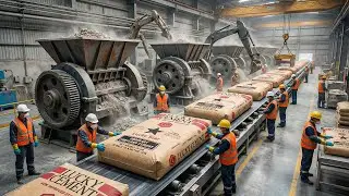 FULL PROCESS | Inside the Cement Factory &ndash; How Cement Is Made in Modern Factories