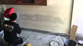 Drywall repair texturing in Yorba Linda by SoCal Removal