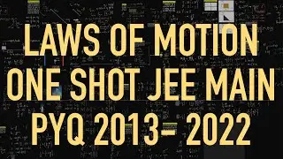 Laws of motion  one shot | JEE Mains PYQ | 2013 - 2022