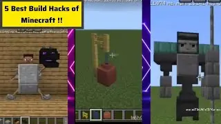 5 SECRET Minecraft Build Hacks You MUST TRY 😱 || #buildhacks #minecraft #MECHADRAKE_WARRIOR #gaming