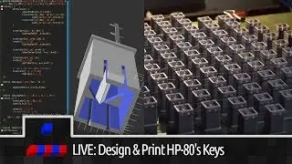 LIVE - 3D Printing HP Series 80 Key Parts (feat. Druaga1)