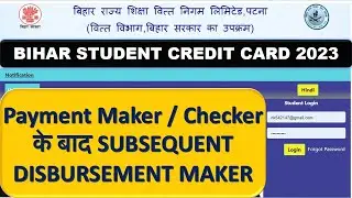 subsequent disbursement maker  payment return after payment checker and maker