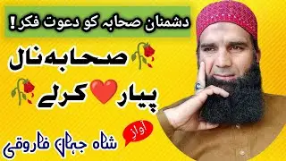 Sahaba Nal Pyar Kar Lai ! Shah Jahan Farooqi Sahib ! MalikMedia313 ! New Kalam !