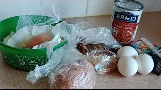 Let's have #homecooking something to eat #eggs burger patties, n #beans #brunch