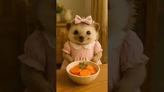 Baby Hedgehog Harvests Her First Carrot! 🥕✨#Shorts #CuteAnimals #BabyHedgehog #Adorable
