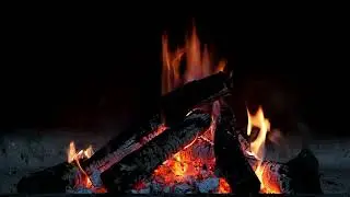 1 Hour Fireplace | Cozy Fire Sound | TV Background Loop