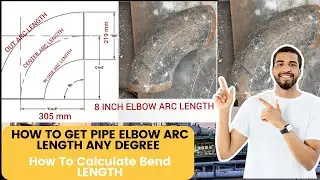 How to calculate Bend Length | Elbow Ka Radius Kiasay Nikalay