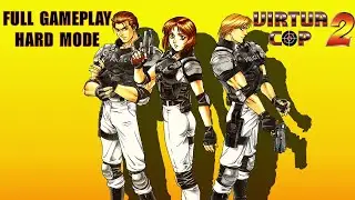 Virtua Cop 2 Hard Mode Full Gameplay