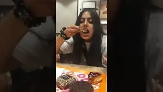 First time trying Dunkin' Donuts 🍩 #dunkindonuts #foodvlog #review #viral #youtubeshorts #noida