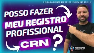 Posso fazer meu registro profissional no CRN Conselho Regional de Nutrição?
