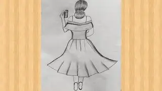 how to draw a girl drinking water/pencil sketch for beginners/pencil drawing/girl drawing