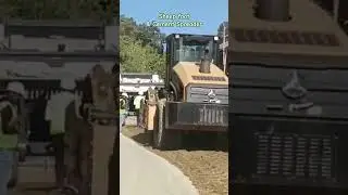 #Sheepfoot Roller 🎢#Cement Spreader for #CTB #construction #civilengineering #youtubeshorts #short.