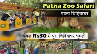 Patna zoo|पटना चिड़ियाघर || ticket price adult:-30, child:-10 rupiya #patna #zoo #bailyroad #bihar