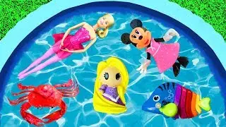 Learn Characters with Barbie, Animals and Rapunzel - Learn Colors for Kids, Educational Videos