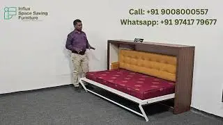 This Horizontal Wall Bed Changes How Small Rooms Are Used | Influx Space Saving Furniture Tamil