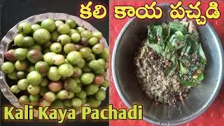 ఎక్కడైనా కనిపిస్తే తప్పకుండా తీసుకొని చేసుకోండి||కలి కాయ పచ్చడి||Kali kaya Pachadi in Telugu