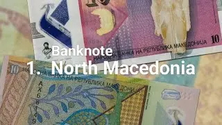 Banknote || North Macedonia 🇲🇰 || 10 Denari (Paper) || Maruf's Collection || Numismatic Collection