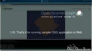 1.10. Build and run sample OSG application in Web. OpenSceneGraph cross-platform guide 01