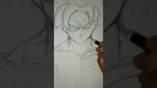 goku sketch so sic designs #anime #dragonballz #shorts