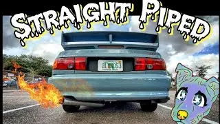 Straight Piped Mitsubishi Evo