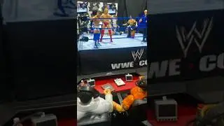 WWE Elite Custom Funaki takes down Heidenreich #wwe #mattel #stopmotion #toys #customtoys #wrestling