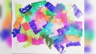 Tissue Paper Transfer Art