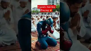 Captain America Praying Namaz 🥰☝️ #namaz #captainamerica