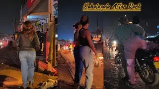 Street Of 🇺🇬  KABALAGALA at Night in Kampala Uganda