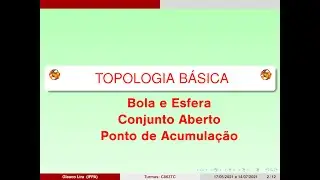 Bola, Esfera, Conjunto Aberto e Ponto de Acumula&ccedil;&atilde;o
